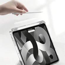 Lightweight 3-Fold Stand Tablet Protective Case With Side Pen Slot, Transparent TPU Edge Shockproof Flip Cover Case, Compatible With IPad 10.2"/7th/8th/9th/Pro 10.5/Air(3rd Gen) - View 5
