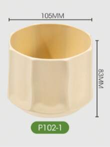 Naturepeak Shatterproof Imitation Ceramic Plastic Vase, Modern Minimalist Home Decor, Striped Detail, Versatile Decorative Vase For Living Room, Office, Wedding, Year-Round Indoor/Outdoor Decor - Minimalist Vase - View 11