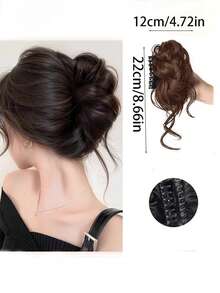 1pc Hair Clamping Clipper - For Combining Hair - Suitable For Girls - Flower Buds Style - Fluffy Wig - Multicolor - View 2