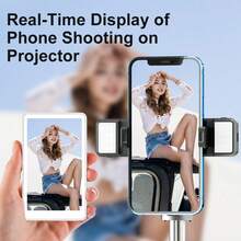 Layar Monitor Selfie Rollei M4 Kompatibel dengan iPhone 7-18, Pencerminan Layar Vlog 4K 60fps, Monitor Selfie Kamera Belakang Magnetik, Kontrol Nirkabel 164FT untuk Siaran Langsung/Video, Kompatibel dengan Android - View 9