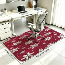 Snowflake Christmas Decor Rug, Machine Washable Non-Slip Indoor Rug, Suitable For Kitchen Bathroom Living Room Bedroom - Multi-color B - View 10