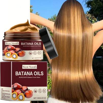 west&month West Month Batana Hair Mask - Improves Damaged Hair Quality, Deeply Moisturizes And Nourishes, Enhances Hair Elasticity - Suitable For Both Men And Women, Suitable For Adults - Hair Care Product