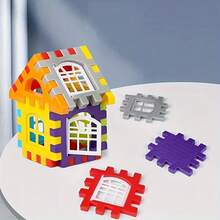 300pcs STEM Building Blocks Toy, Suitable For Toddlers And Children, Featuring Multi-Color Interlocking Blocks And Color-Coded System, Can Be Used To Build Tall Towers, Ideal Choice For STEM Learning Gift And Educational Games - Multicolor - View 8