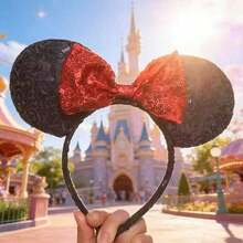Funko Disney Mickey Minnie Sequin Bow Polka Dot Headband, Cute Theme, Halloween Christmas Gift, Perfect For Photos And Cosplay, Great Gift For Family And Friends - Multi-color - View 2