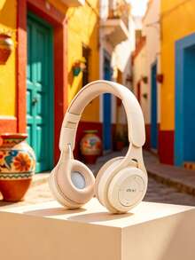 Gerripuer New Arrival Wireless Headphone With Hi-fi Stereo, Heavy Bass, Hd Calling, Foldable Design, Portable For Girls, Macaron Style, Ideal Gift - Apricot - View 4