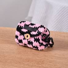 1pc Cute Handmade Knitted Storage Bag, Y2K Soft Coin Purse Card Holder, Kawaii Star Keychain Pouch For Women Girls - Multicolor - View 7