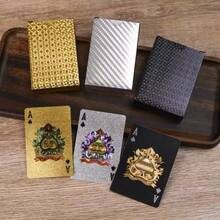 Tear-Resistant High-Quality Poker Card Set, Luxury Gold Foil Heart Design, Portable Storage Box, Halloween Thanksgiving Christmas Party Game Gift Recommendation - Multicolor - View 6