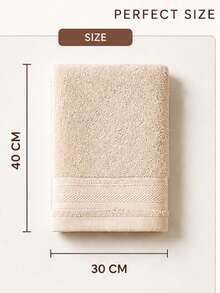 Excellent Set Of 6 Hand Towels / Kitchen Towels – 40 * 30 Cm - Champagne - View 4