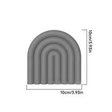 Modern Rainbow Pot Mat, Heat-Resistant Silicone Pot Mat, Colorful Arch Design, Non-Slip Kitchen Table Protector, Suitable For Hot Pots, Frying Pans, Plates And Cookware, Decorative Table Accessory, Home Kitchen Use, Cute Gift Idea - View 19