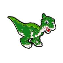 Cartoon Dinosaur Enamel Lapel Pins, Cute Dinosaur Brooch, Metal Animal Badge For Jacket Backpack Hat Decor, Novelty Gift For Dinosaur Lovers - Multicolor - View 21