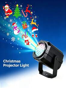 Lampu Proyektor Natal USB, Proyeksi Multi-Pola Kepingan Salju, Manusia Salju & Pohon Natal, Braket yang Dapat Diatur, Untuk Ruang Tamu, Pesta, Rumah, Lampu Sorot Dekorasi Suasana Natal - Lampu proyektor - View 13