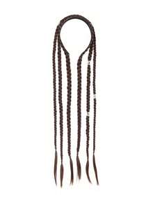 Long Braided Hair Band, Bohemian Style Hair Accessory - Multicolor - View 10
