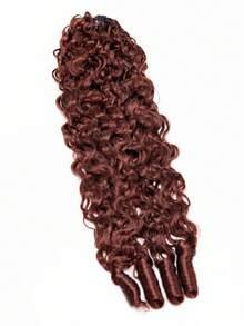 OQ Rambut Keriting Burma Warna Cokelat Kemerahan dengan Model Bulu untuk Rajutan, Rambut Manusia Asli, Panjang 16-24 Inci, Mudah Dikepang, Bebas Rontok, Mudah Dipasang, 50g Per Bundel, Rambut Manusia Asli Perawan, Tanpa Proses Kimia, Dapat Digunakan Sehari-hari, Cocok untuk Pemula. - S33 - View 5