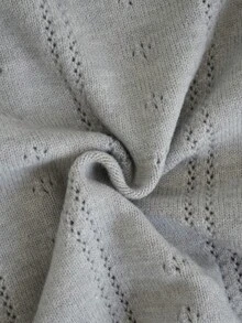 Women's Autumn/Winter Raglan Long Sleeve Waist Tie Casual Knit Cardigan - Grey - View 7