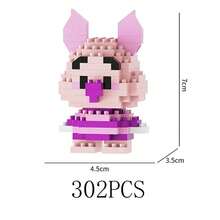 Disney Stitch Judy Nick Building Blocks 302PCS Action Cartoon Character Winnie Piglet Brick Model Disney Princesses Snow White Building Block For Birthday Gifts - Multicolor - View 10