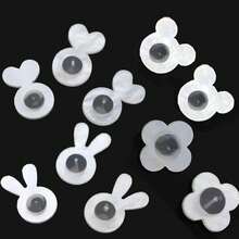Earring Backs For Heavy Earrings Support, Suitable For Droopy Ears, White Silicone Earring Backs, Suitable For Stud Earrings, Comfortable Heavy Earring Support, Avoid Ear Lobe Stretching, Heart-Shaped Design, Easy To Use - Ear Plug - View 4