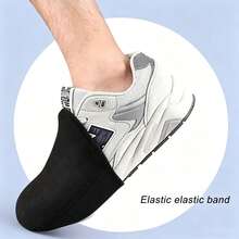 1 Pair Cycling Shoe Covers, Mountain Bike & Road Bike Shoe Covers, Waterproof Warm Toe Protection Shoe Covers, Winter Bicycle Shoe Covers Protective Covers - Black - View 3