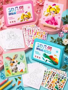1 buah, Stiker Puzzle Pencocokan Angka, Stiker Kreatif Buku Tenang, Set Kolase Hewan Laut Buatan Tangan, Gambar Kaya Penyu Laut, Ikan, Burung, Stiker Tahan Air dan Tahan Kotoran, Desain Potong Mudah Dikupas Tanpa Merusak Kertas Belakang, Susun Sesuai Angka, Mengembangkan Konsentrasi dan Pemahaman Geometris, Cocok untuk Interaksi Orang Tua-Anak, Kerajinan Meja, Kelas Pendidikan Dini, Anak-anak yang Menyukai Hewan Kecil, Bahan Kreasi Seni DIY, Stiker Kolase Angka Hewan Poligon - MultiWarna - View 6