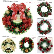 E-Commerce Christmas Christmas Wreath Decorations Window Sto - A - View 5