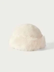 Glisma 女款蓬鬆大帽簷仿皮草漁夫帽，冬季保暖舒適漁夫帽，時尚百搭，適合街頭穿搭 - 彩色 - 查看 14