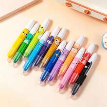 (6/12pcs) Cute Giant Rotating Crayons, Washable, Smooth And Easy To Apply, Suitable For Coloring, Drawing, DIY Crafts, Art Projects, Back To School Essential Gift - Multicolor - View 3
