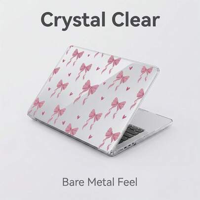1-Piece Clear Crystal Shockproof Protective Case For MacBook/Matebook,Full Transparent Hard PC Cover With Cooling Vents,Snug Fit Laptop Shell,Compatible With 13 Neo/13.3 Air/13.3 Pro/13.6Air/14.2 Pro/15Air/16.2Pro/D16/14 Ultra