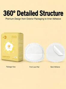 100pcs/Pack Disposable Breast Pads, Thin & Soft, Nursing Breast Pads, Quick Absorbent & Leak-Proof, Breast Milk Pads, 100 Pieces - Multicolor - View 4