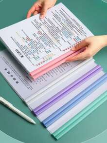 10pcs/Gradient Pull Handles, Suitable For Water Drop Shaped A4 Transparent File Folders, Thickened File Folder Pull Handles, Transparent Gradient Water Drop Shaped Student Clipboard, Thickened Transparent Paper Folder, Back To School Season - Sets - View 8