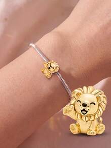 1pc Fashion Shopping Series Beaded Pendant, Suitable For Women's Bracelet DIY Jewelry Making And Daily Wear - Little Lion - View 7