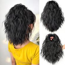 HEYPINK Wavy Messy Bun Hair Extensions, Synthetic Curly Hair Scrunchie Elastic Hair Tie, Thick Volume Tousled Updo Hair Piece, Instant Ponytail Chignon For Ladies Tousled Updo Chignon Ponytail Hair Extensions For Women, Multiple Colors Available - Dark Brown - View 14