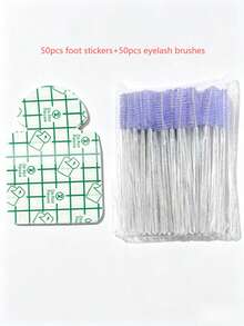 200pcs/Set Eyelash Brushes, Mascara Brushes, Flexible Disposable Eyebrow Brushes, Eyelash Extension Brushes, Eyebrow Brushes, Castor Oil Brushes, Free Gift - Multicolor - View 6