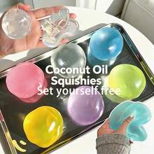 Pocket Stress Ball Toy! Ultra-Compact Design, Easily Fits In Pockets, Bags Or Drawers, Relieve Stress And Anxiety Anytime, Anywhere. Super Soft Syrup Texture, Perfect For Stress Relief, Small But Super Fun, Also Suitable As Desk Decor - Multicolor - View 4