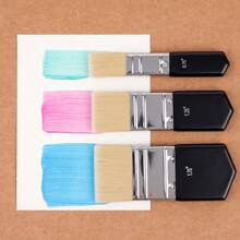 3 Pieces Collage Brush Set, 0.75", 1.25" & 1.75" Soft Nylon Flat Brushes For Collage Medium, Decoupage, Scrapbooking, Journaling & Mixed Media - A - View 8
