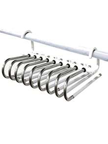 Multi-Layer Pants Rack, Space-Saving Closet Storage, Metal Non-Slip Pants Rack, Multi-Rod Design, Suitable For Jeans, Leggings, Skirts, Pants, Scarves Closet, Bedroom Closet, Apartment Clothing Storage Accessories - Multicolor - View 15