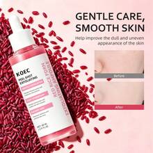 KOEC Tinh chất ampoule tẩy tế bào chết PDRN gạo đỏ, tẩy tế bào chết dịu nhẹ cho mặt giúp kiểm soát bã nhờn, chứa Niacinamide & Hyaluronic Acid thủy phân, thu nhỏ lỗ chân lông, làm sáng da hiệu ứng glass skin - GẠO ĐỎ - Xem 4