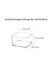 Multifunctional Desktop Tea Set Storage Box, Made Of High-Quality ABS Plastic, Flexible Compartment Layout, Suitable For Storing Office Supplies, Tea Bags, Cosmetics And Remote Controls; Ideal For School Supplies, Home Office, Kitchen, Bathroom And Vanity, Skincare Tools Storage - Multicolor - View 13