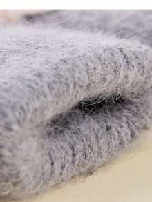 Winter Warm Fashion Women's Double Layer Thickened Warm Mittens, Unisex Couple Rabbit Wool Gloves - Multicolor - View 6