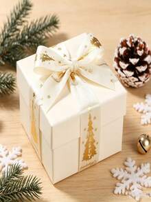 1PC Christmas Ribbon Gift Box Packaging Colorful Ribbon Flower Cake Decoration Bow Woven Tape - Multicolor - View 7