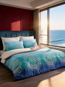 Tabea Home - Cozy Duvet Set - Cadet Blue - View 4