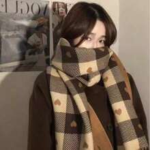 1 Women's Christmas Gift Scarf - Luxury Plush Shawl, Winter Warm Neck Scarf, Valentine's Day Gift - Multicolor - View 7
