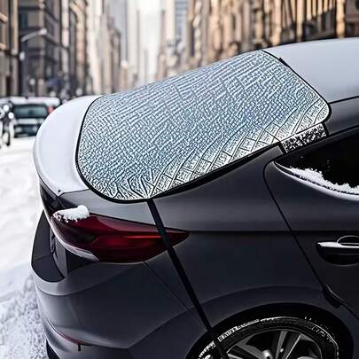 Magnetic Car Rear Window Sunshade, Anti-Theft Anti-Wind Flap Design, Upgraded Version With Hooks And Straps, Heat-Insulating UV-Blocking Rear Windshield Sunshade, Foldable Car Sunshade With Zipper Storage Bag, Universal For Sedans And SUVs