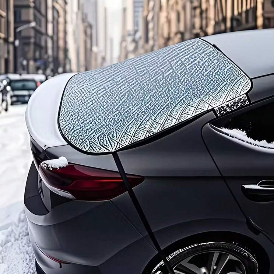 Magnetic Car Rear Window Sunshade, Anti-Theft Anti-Wind Flap Design, Upgraded Version With Hooks And Straps, Heat-Insulating UV-Blocking Rear Windshield Sunshade, Foldable Car Sunshade With Zipper Storage Bag, Universal For Sedans And SUVs