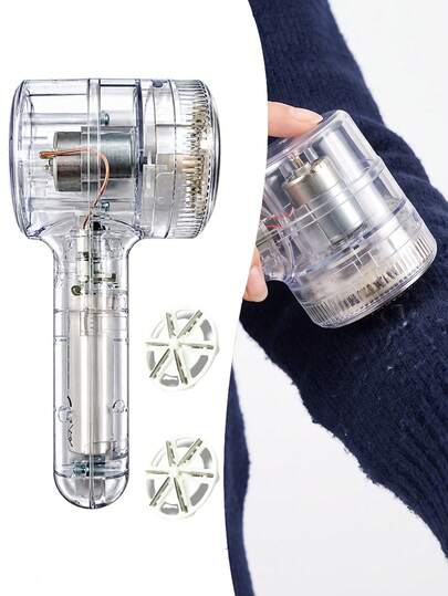 Portable Lint Remover With Transparent Design – USB Rechargeable, 600mAh Battery. Multi-Purpose Fabric Shaver For Clothes, Bedding, Furniture & Carpets – A Versatile Garment Care & Lint Removal Tool For Home Use.
