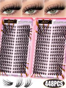 MEM 320 Eyelash Books, D-Curl, Large Quantity, New DIY Eyelashes, Fluffy And Soft, 3D Fake Mink False Eyelashes, Makeup, Extended Eyelashes, Short Eyelashes, DIY Light Eyelashes, Extended False Eyelashes DIY At Home - D - View 8