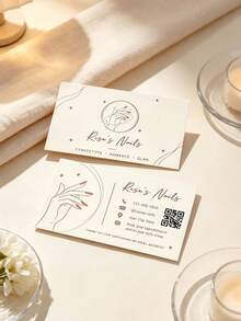 Custom Business Cards, Personalized Logo, Name & Other Personal Information, Modern Elegant Business Cards, Must-Have For Workplace & Company - Multicolor - View 3