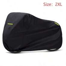 Motorcycle Cover, 500D Black Spray Painted Reflective Electric Scooter Cover, Durable And Suitable For All Seasons, Outdoor Sun Protection, Scooter Cover, Tear-Resistant, Suitable For All Seasons. - Black - View 14