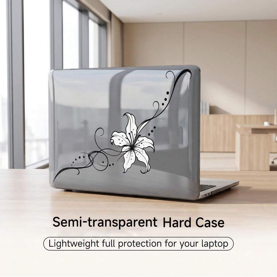 1-Piece Clear Crystal Shockproof Protective Case For MacBook/Matebook,Full Transparent Hard PC Cover With Cooling Vents,Snug Fit Laptop Shell,Compatible With 13 Neo/13.3 Air/13.3 Pro/13.6Air/14.2 Pro/15Air/16.2Pro/D16/14 Ultra - View 1