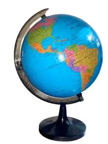 Large Rotating Globe Map, 20cm, Educational School Globe, 1pc - A - View 5