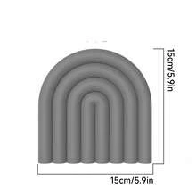 Modern Rainbow Pot Mat, Heat-Resistant Silicone Pot Mat, Colorful Arch Design, Non-Slip Kitchen Table Protector, Suitable For Hot Pots, Frying Pans, Plates And Cookware, Decorative Table Accessory, Home Kitchen Use, Cute Gift Idea - View 14
