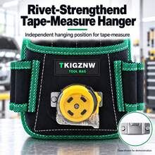 TKIGZNW A023 1Pc Portable Hip‑Worn Multi‑Slot Repair Storage Pouch,With Adjustable Work Belt For On‑Site Decoration & Auto Repair Work - Black - View 5